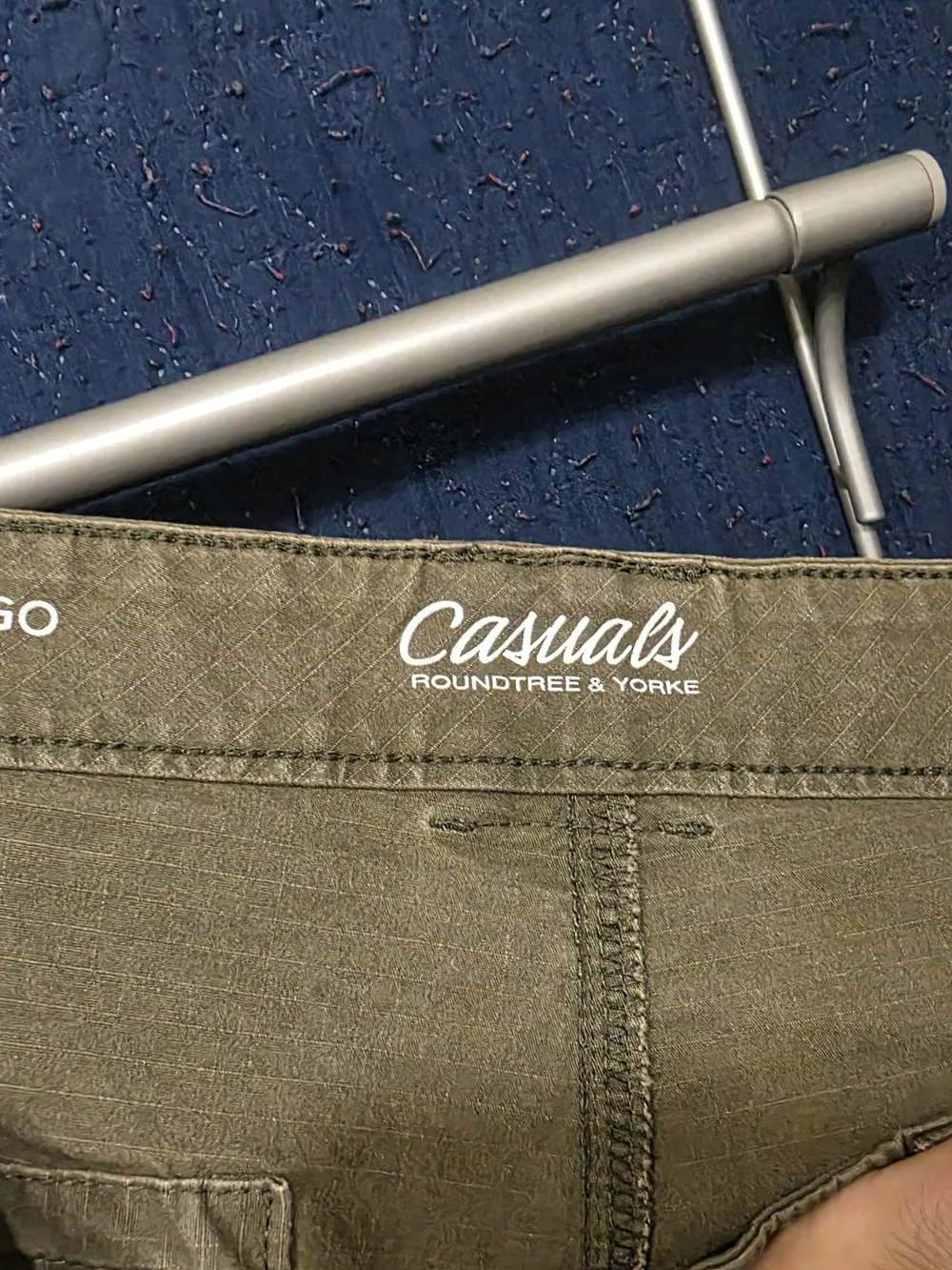 Roundtree & Yorke Olive Green Cargo Shorts